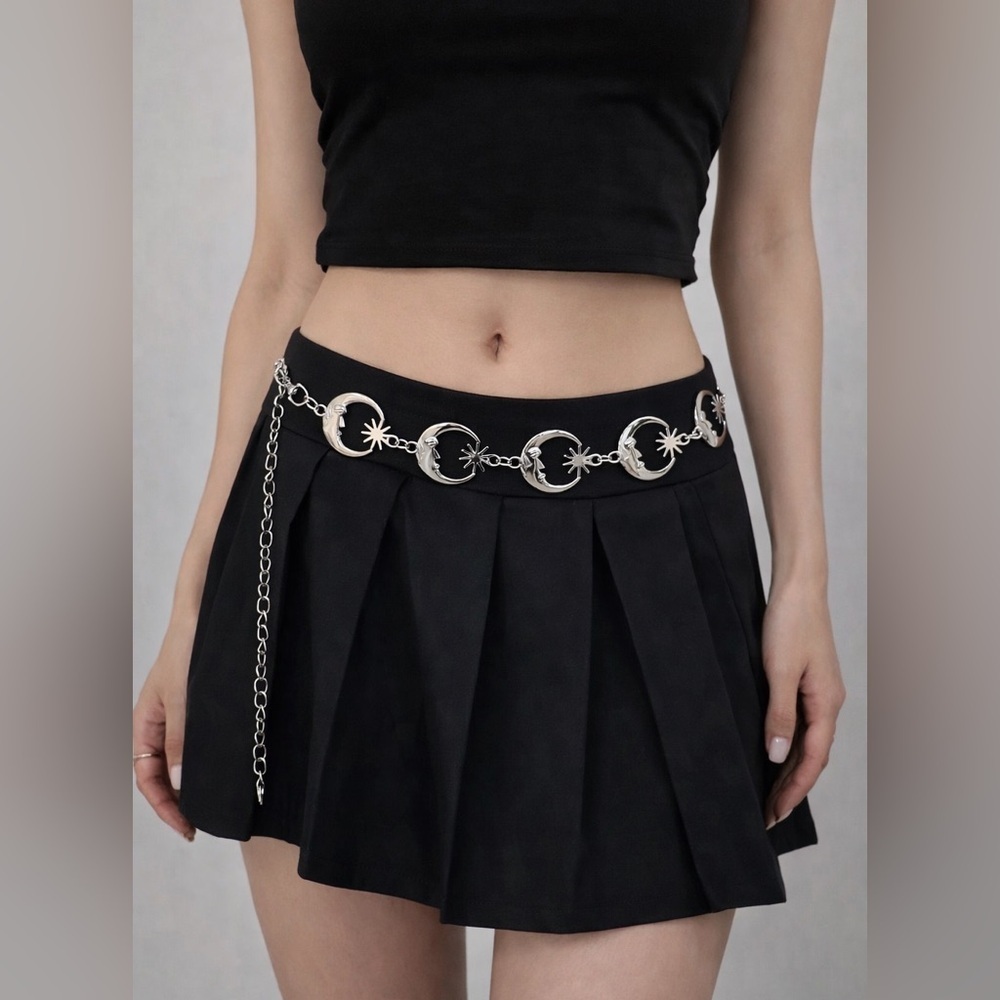 Celestial Moon Silver Belt